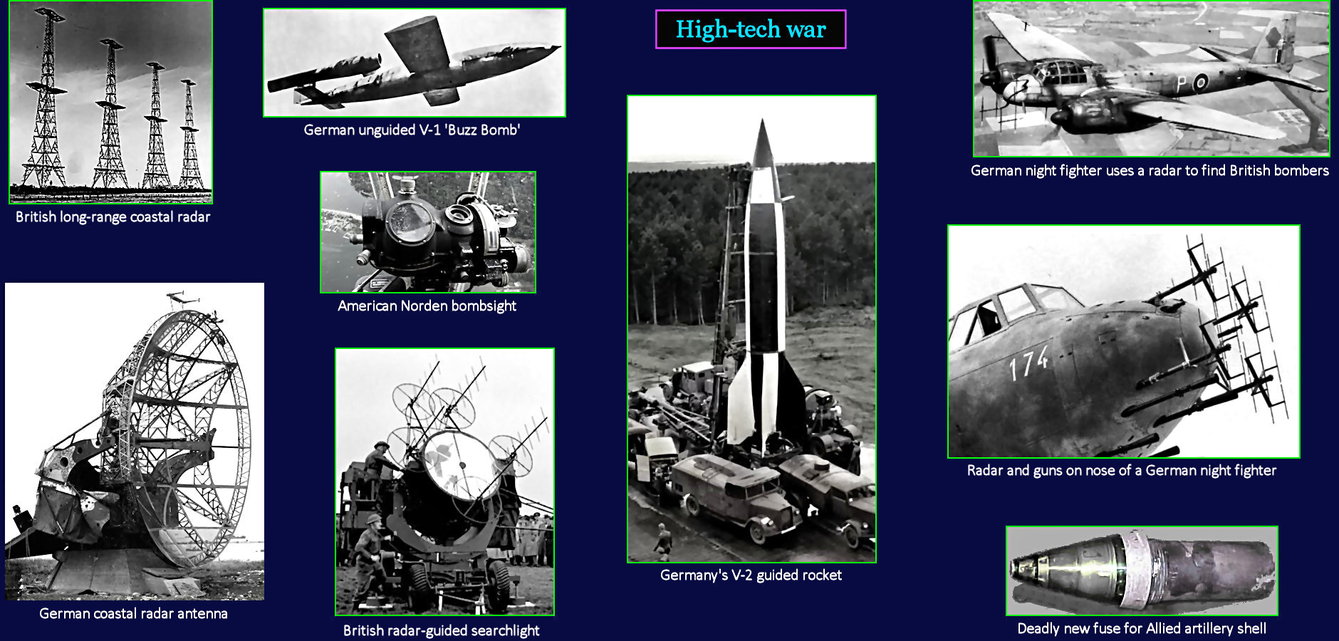 WW2, rockets, futuristic weapons, 1940s